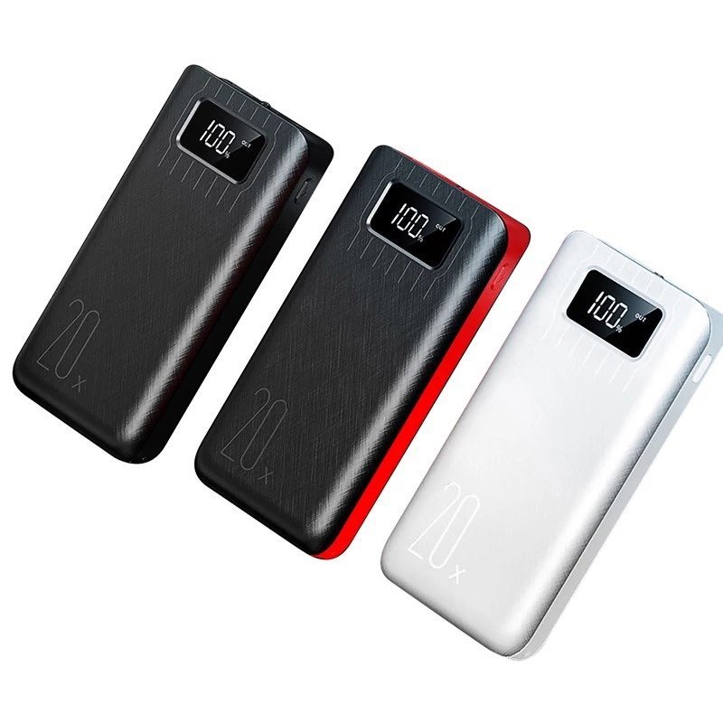 20000mAh External Battery Power Bank Dual USB With LED Flashlight - HAWI SHOPPING