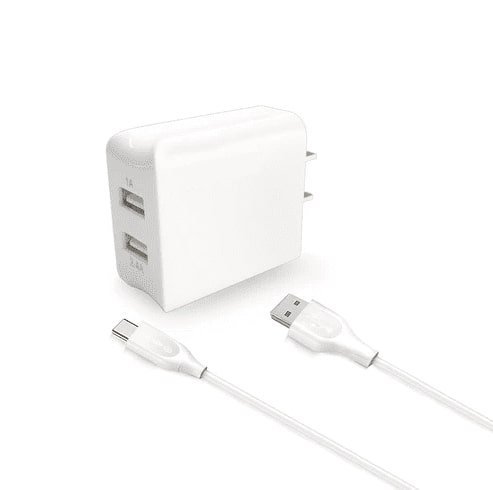 3.4A Dual USB Travel Quick Wall Charger - Android/IOS - HAWI SHOPPING