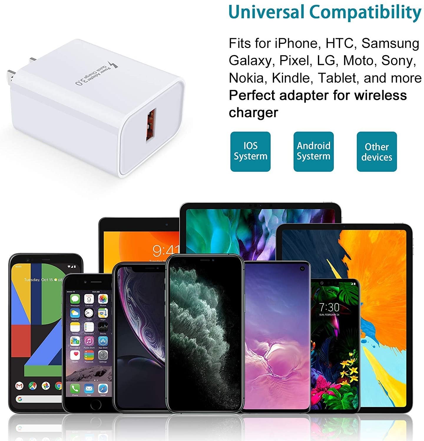 3.0 Quick Charger - 18W 3Amp USB Wall Charger - HAWI SHOPPING