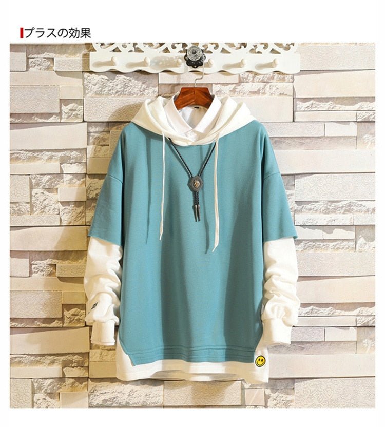 5XL Hoodies Sweatshirts Men Fake 2PAC Cotton Hooded Japanese Style Sweatshirt Mens Hip Hop Brown Causal Hoodiee Xxxtentacion - HAWI SHOPPING