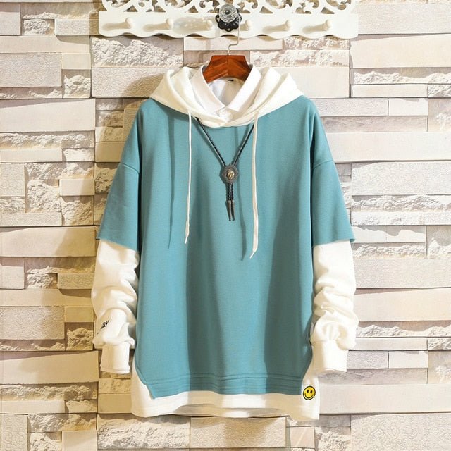 5XL Hoodies Sweatshirts Men Fake 2PAC Cotton Hooded Japanese Style Sweatshirt Mens Hip Hop Brown Causal Hoodiee Xxxtentacion - HAWI SHOPPING
