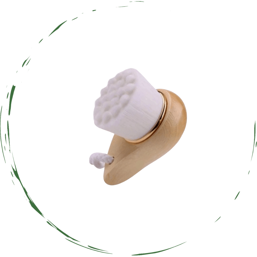 Facial Brush with Bamboo Handle - HAWI SHOPPING