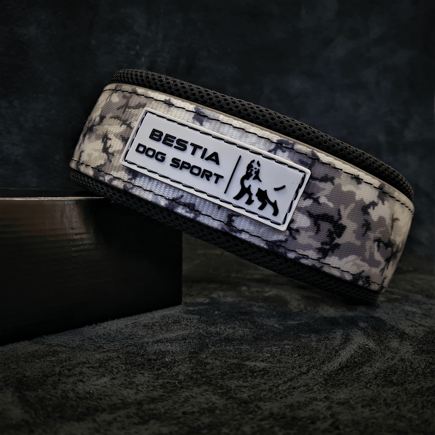 BESTIA DOG SPORT COLLAR GREY CAMO - HAWI SHOPPING