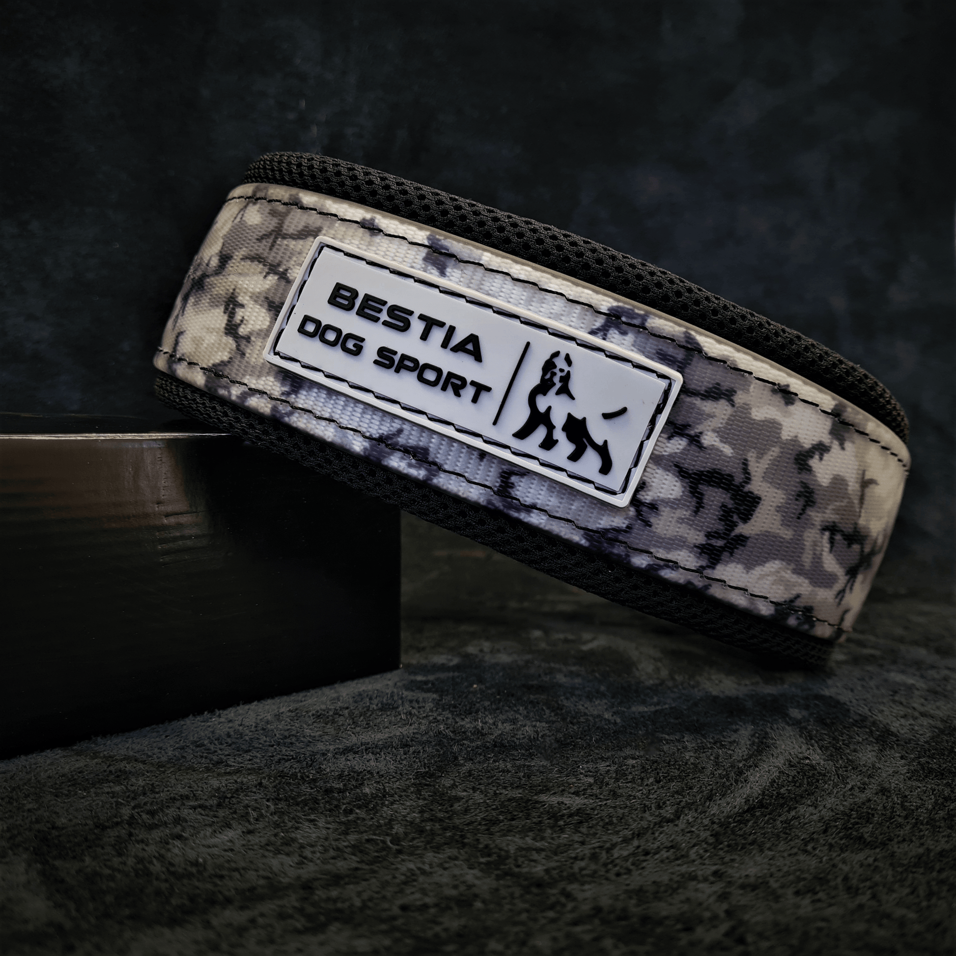 BESTIA DOG SPORT COLLAR GREY CAMO - HAWI SHOPPING